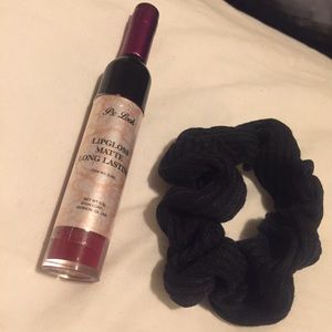 Velvet Red Lipstick + Scrunchie